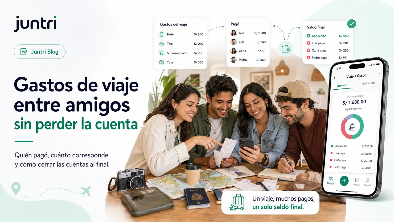 Cómo dividir los gastos de un viaje entre amigos sin perder la cuenta